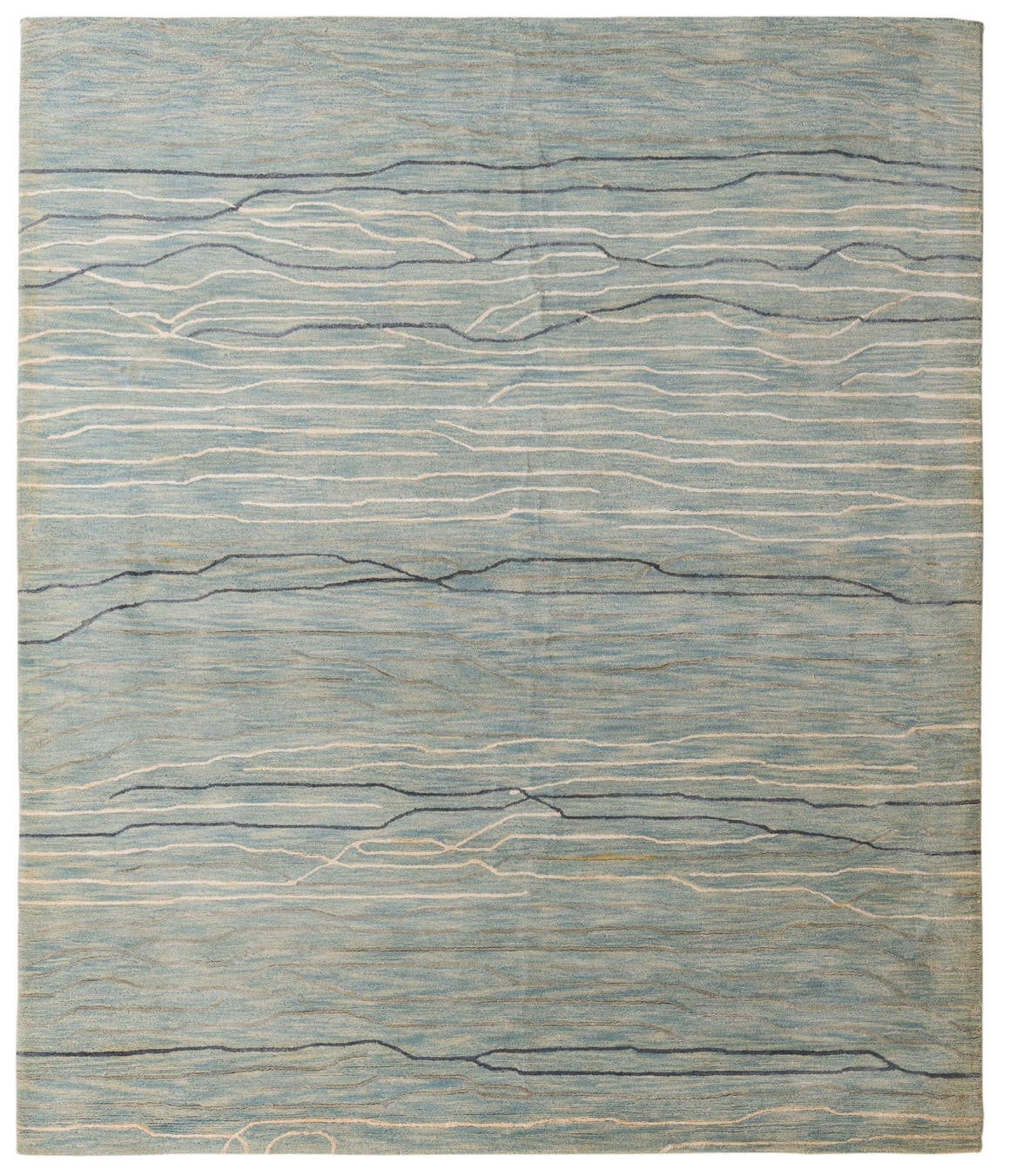 Wolle Teppich Luna in Blau von Hadorn™ - Lifestyle Image