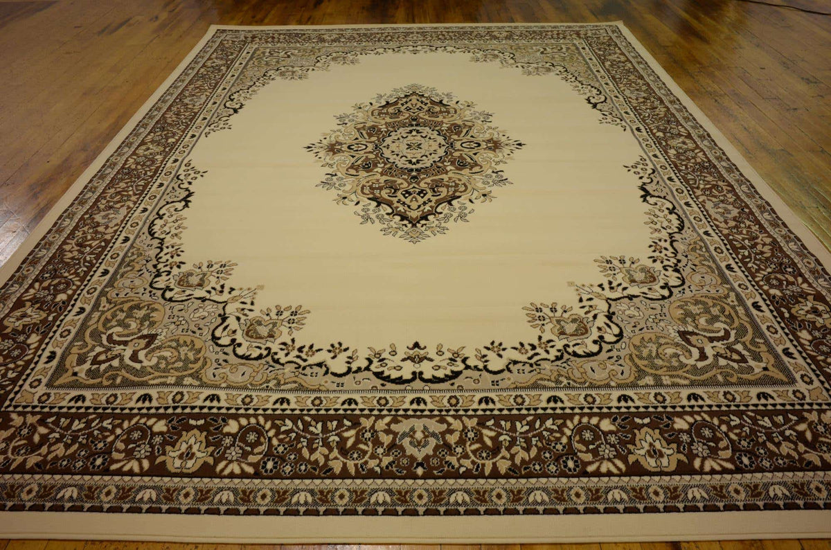 Rechteck Teppich Mashhad Design in Beige von Hadorn™ - Lifestyle Image