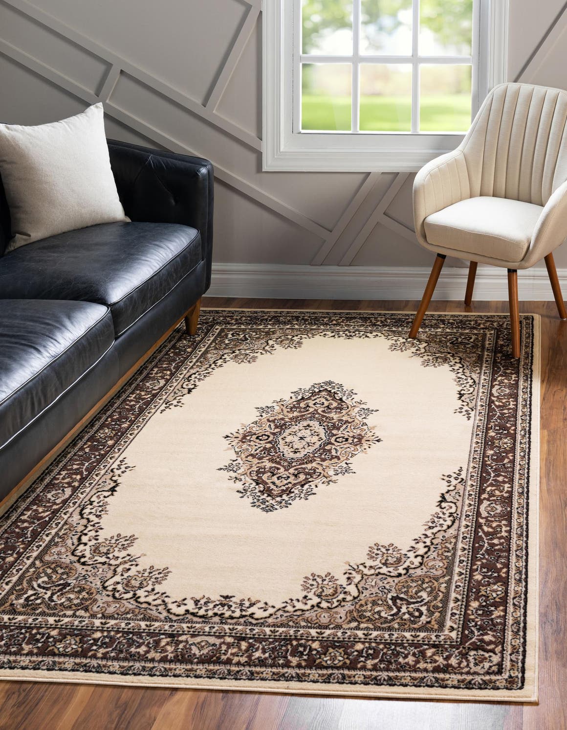 Rechteck Teppich Mashhad Design in Beige von Hadorn™ - Lifestyle Image