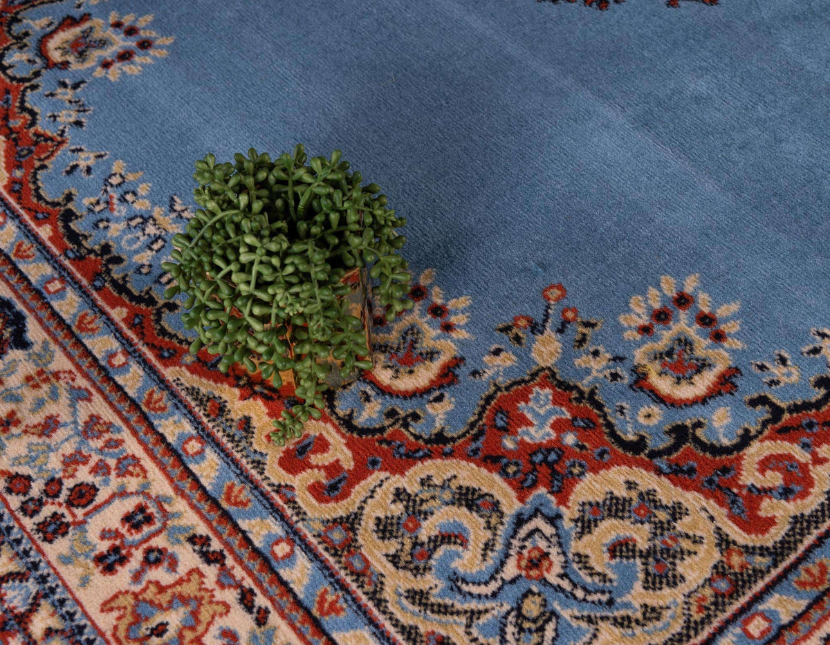 Rechteck Teppich Mashhad Design in Hellblau von Hadorn™ - Lifestyle Image