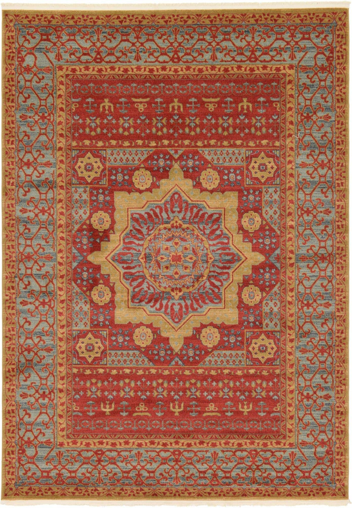 Rechteck Teppich Mamluk in Rot von Hadorn™ - Lifestyle Image