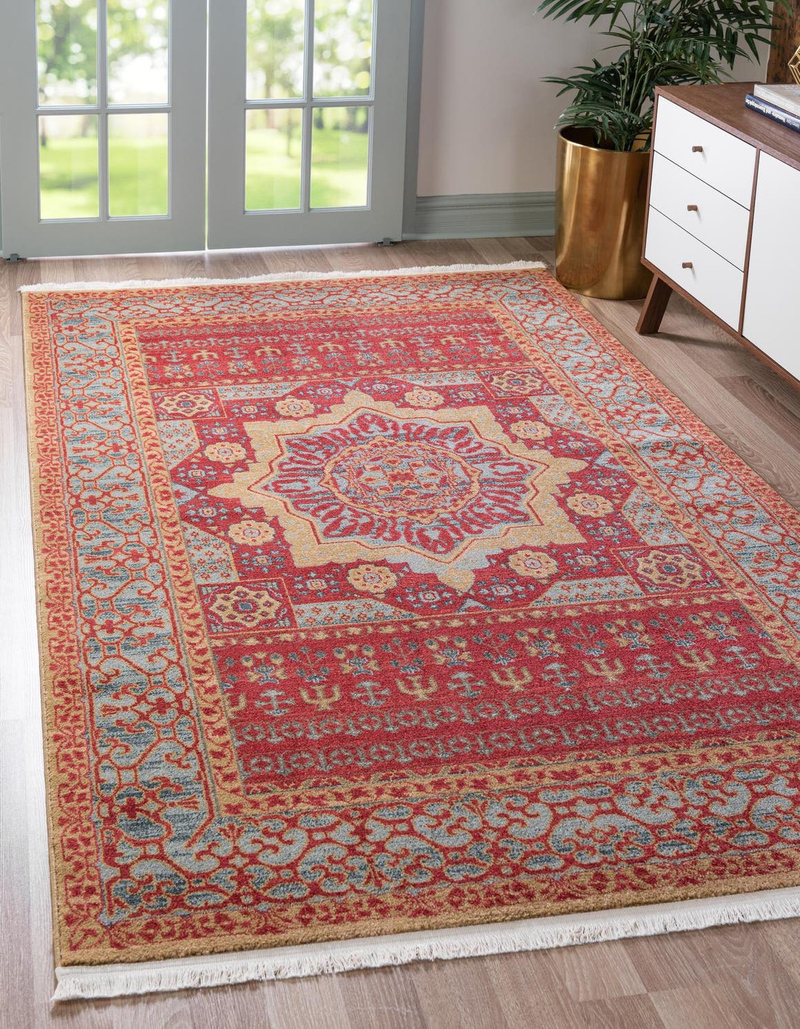 Rechteck Teppich Mamluk in Rot von Hadorn™ - Lifestyle Image