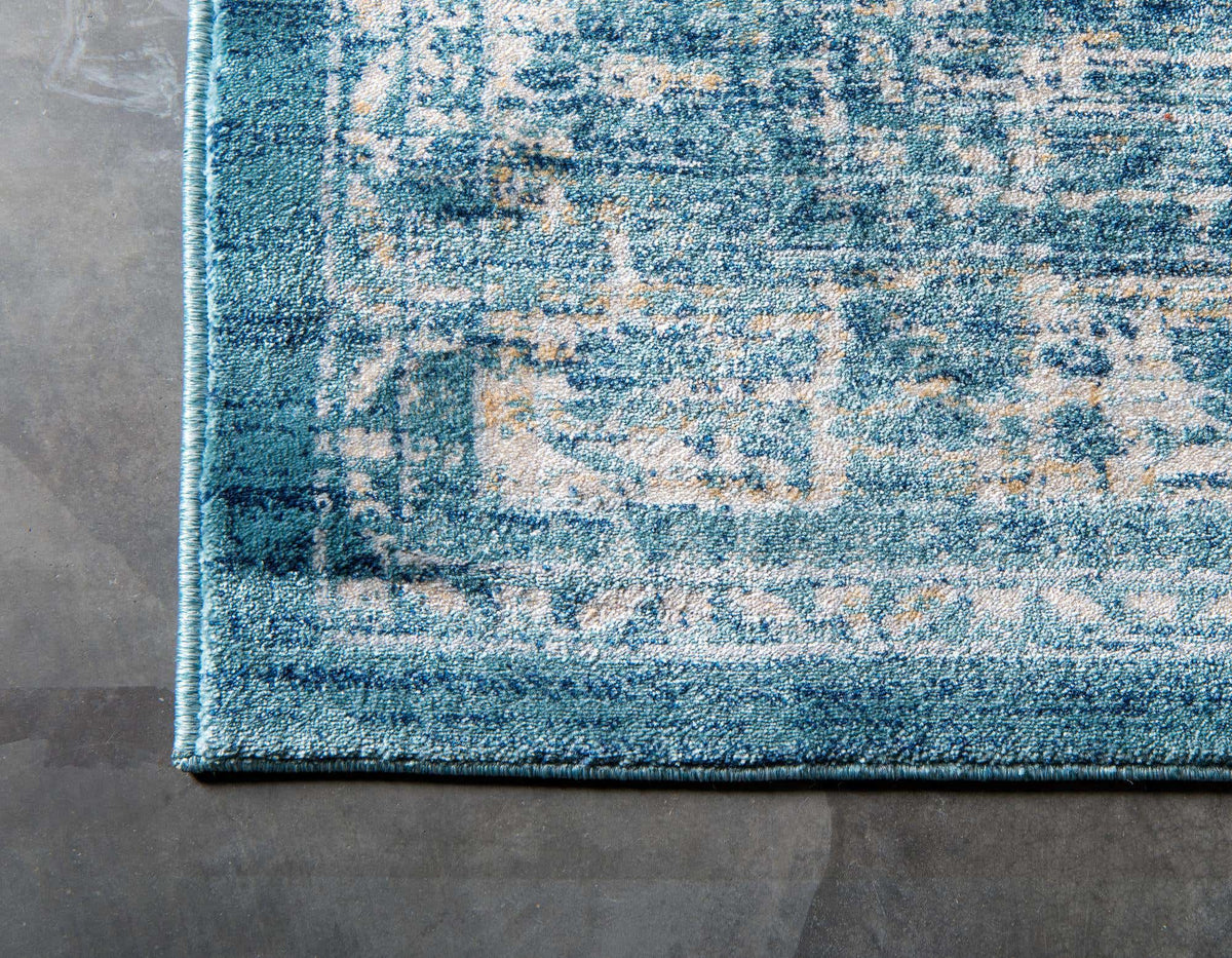 Rechteck Teppich Stockholm in Blau von Hadorn™ - Lifestyle Image