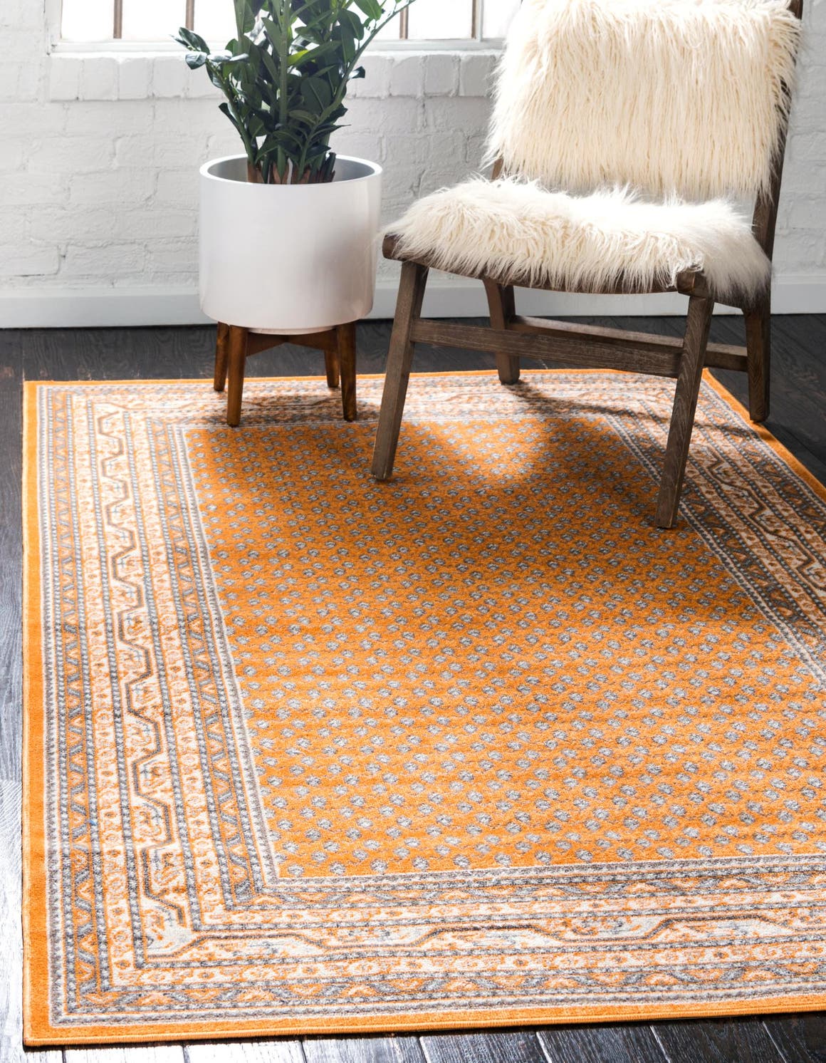 Rechteck Teppich Tribeca in Orange von Hadorn™ - Lifestyle Image