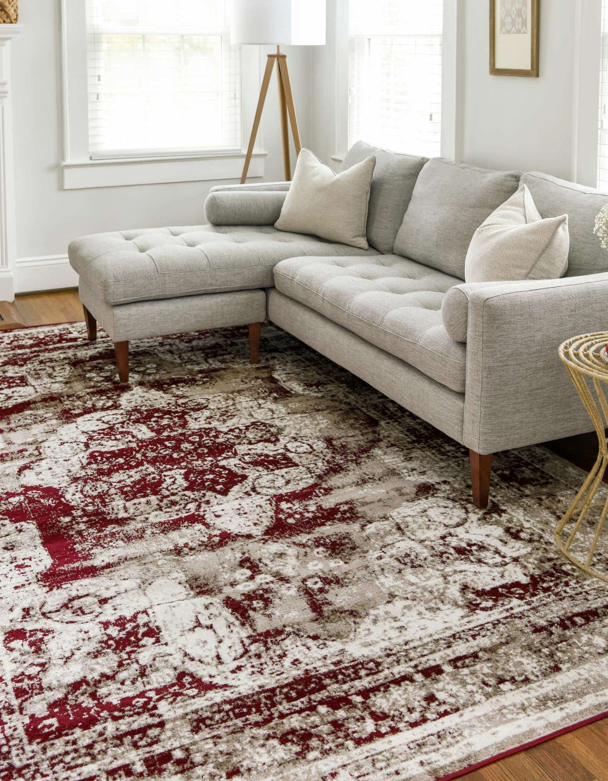 Rechteck Teppich Monaco in Rot von Hadorn™ - Lifestyle Image