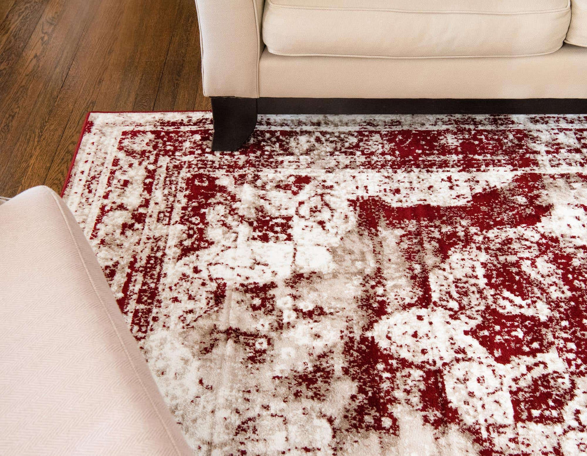 Rechteck Teppich Monaco in Rot von Hadorn™ - Lifestyle Image