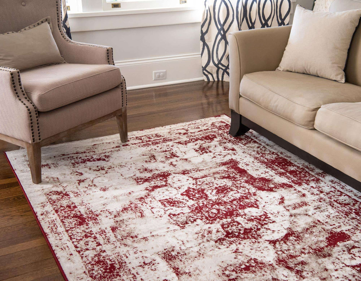 Rechteck Teppich Monaco in Rot von Hadorn™ - Lifestyle Image