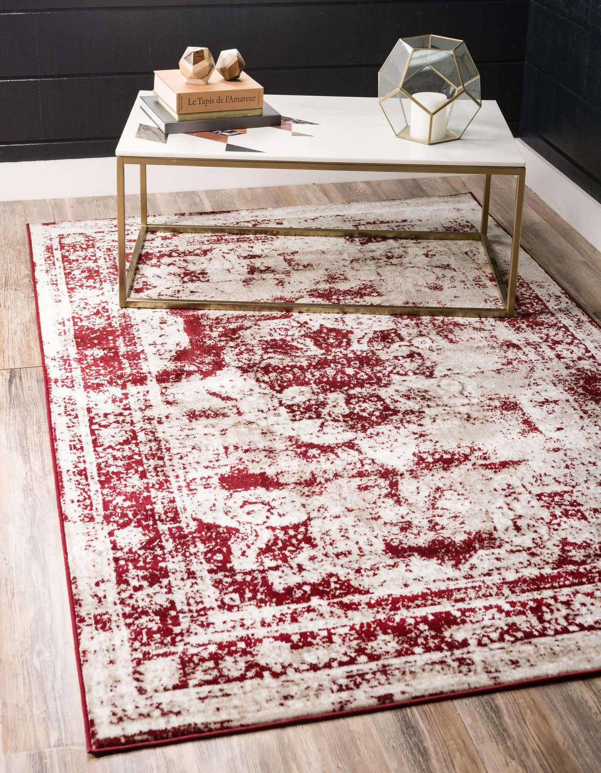 Rechteck Teppich Monaco in Rot von Hadorn™ - Lifestyle Image