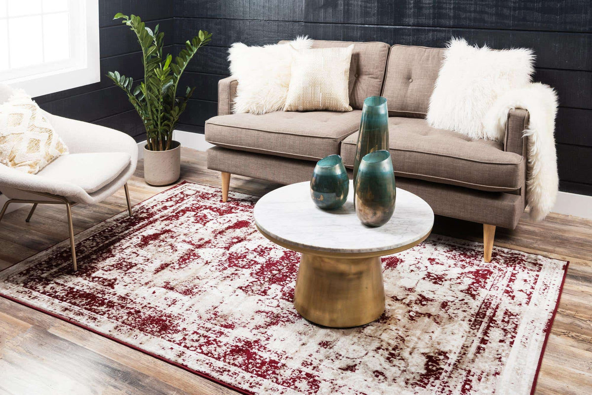 Rechteck Teppich Monaco in Rot von Hadorn™ - Lifestyle Image