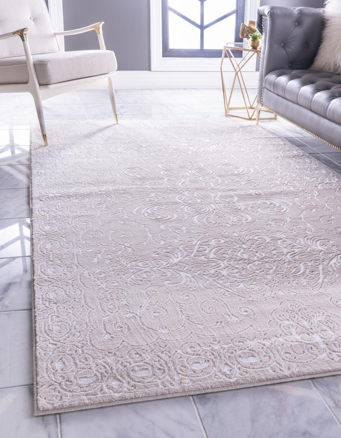 Rechteck Teppich Himalaya in Beige von Hadorn™ - Lifestyle Image