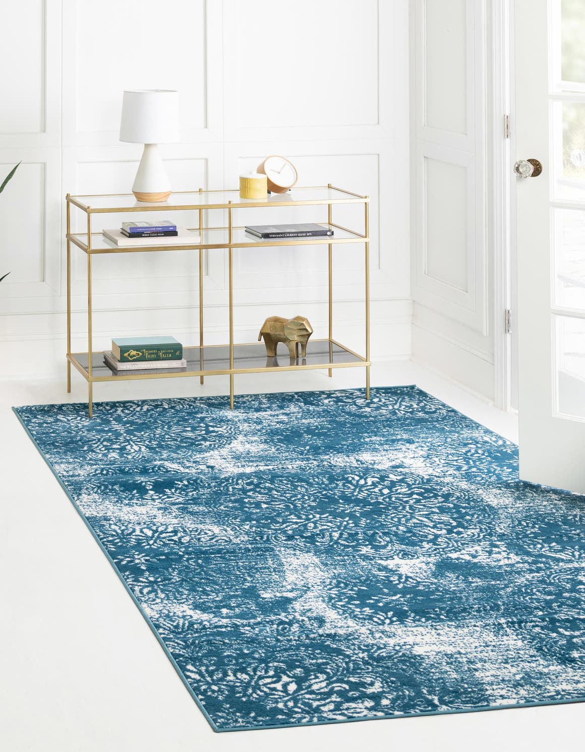 Rechteck Teppich Monaco in Blau von Hadorn™ - Lifestyle Image