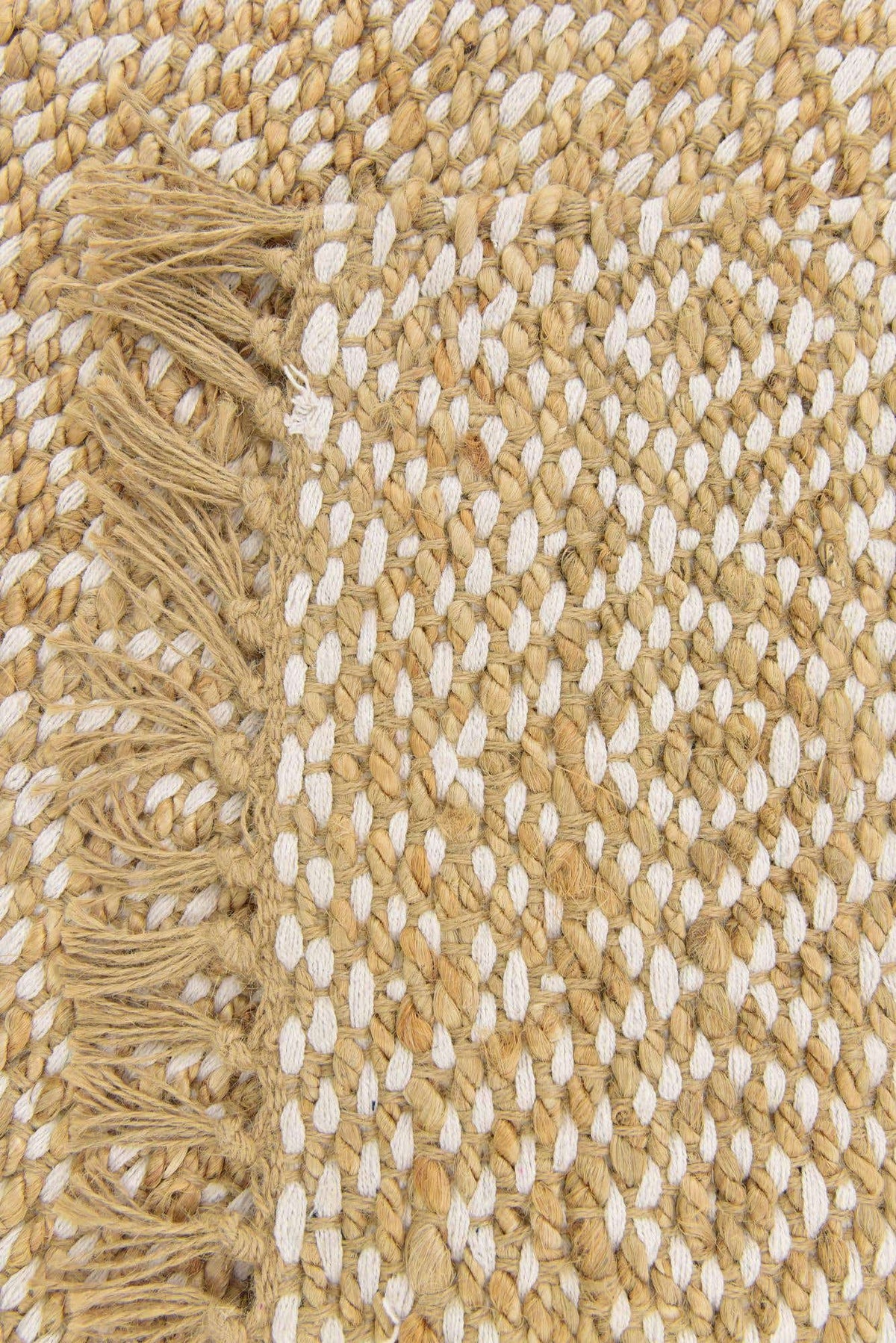 Läufer Teppich Braided Jute in Natürlich von Hadorn™ - Lifestyle Image