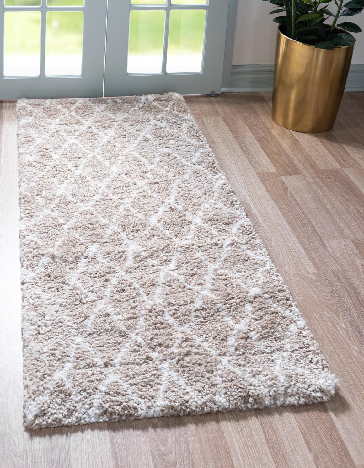 Läufer Hochflorteppich Marrakesh Shag in Dunkelgrau von Hadorn™ - Lifestyle Image