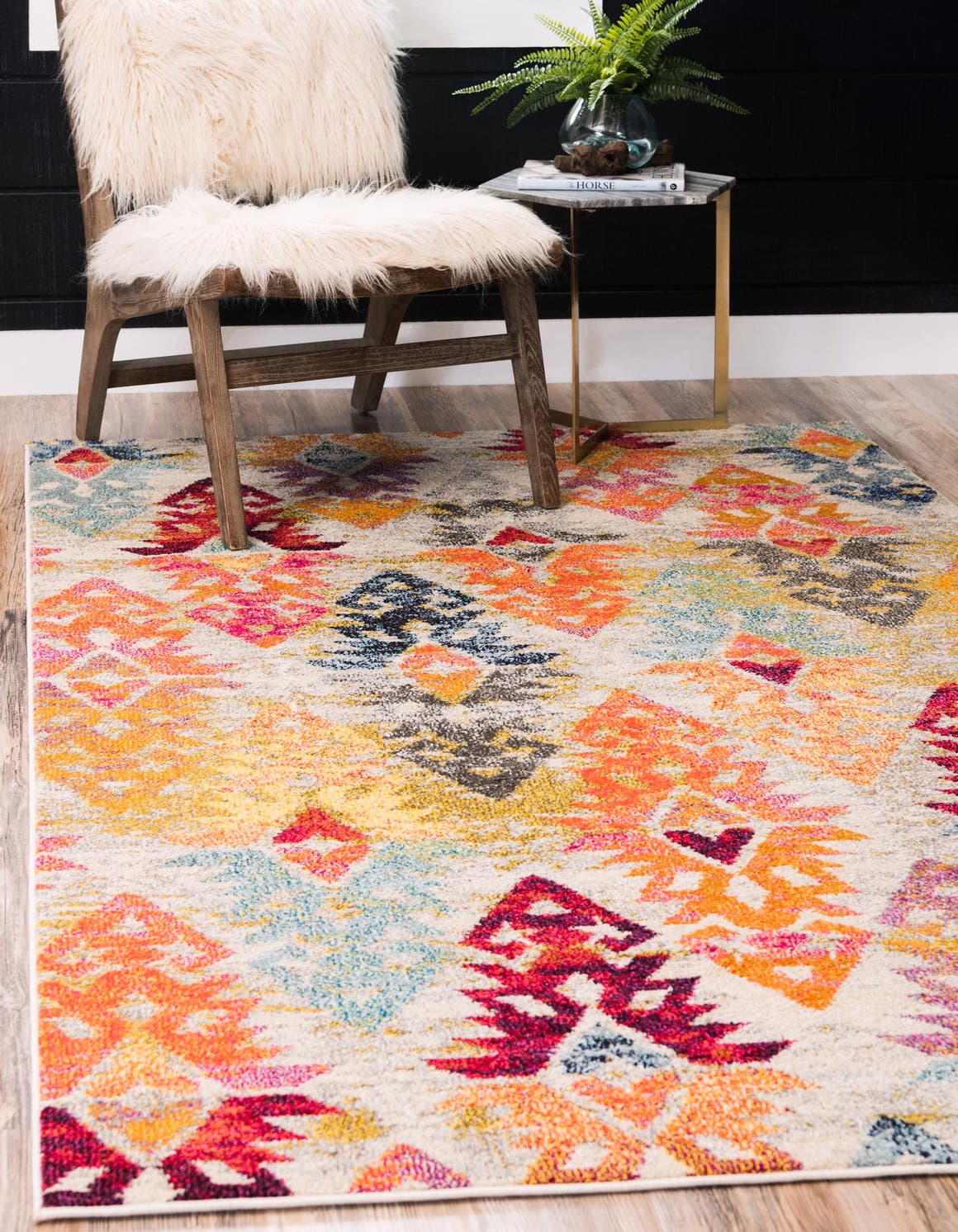 Rechteck Teppich Santa Fe in Mehrfarbig von Hadorn™ - Lifestyle Image