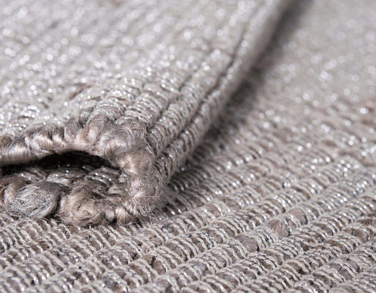 Rechteck Teppich Metallic Jute in Grau von Hadorn™ - Lifestyle Image