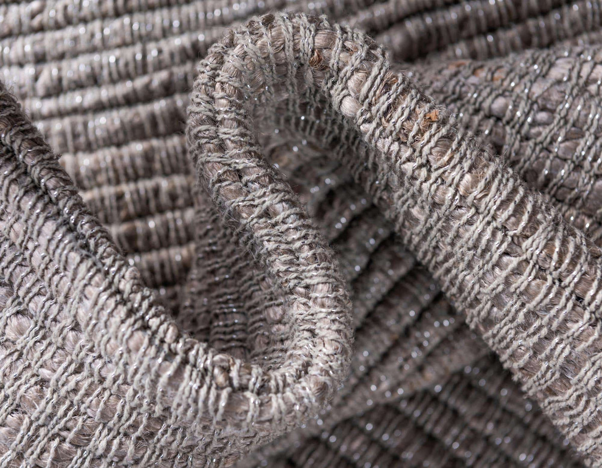 Rechteck Teppich Metallic Jute in Grau von Hadorn™ - Lifestyle Image