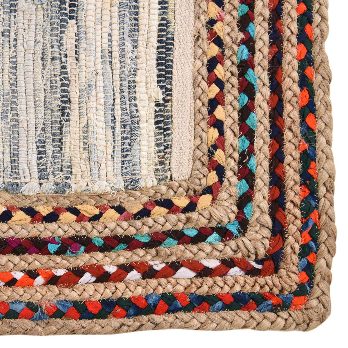 Rechteck Teppich Chindi Jute in Beige von Hadorn™ - Lifestyle Image