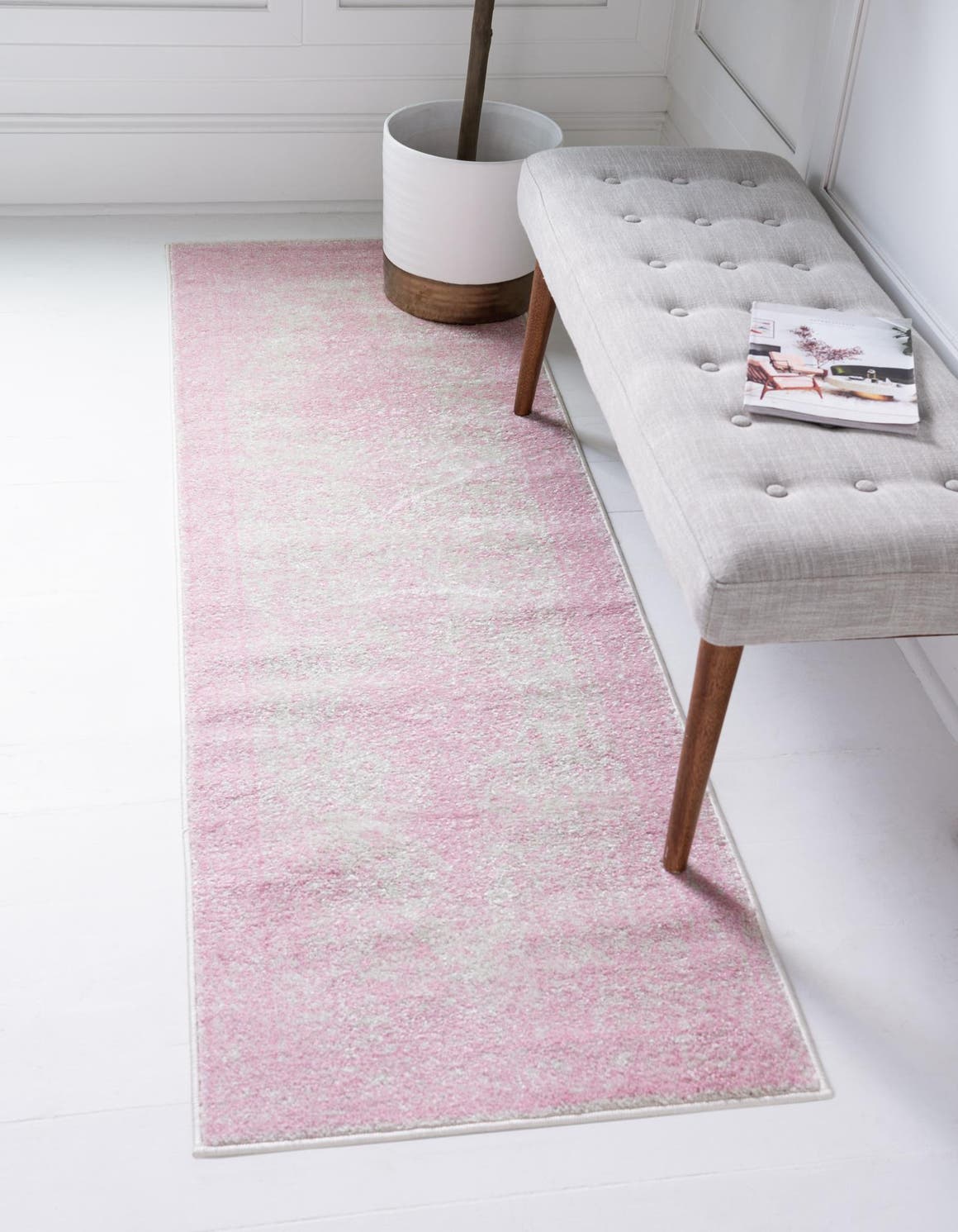 Läufer Teppich Bexley in Rosa von Hadorn™ - Lifestyle Image