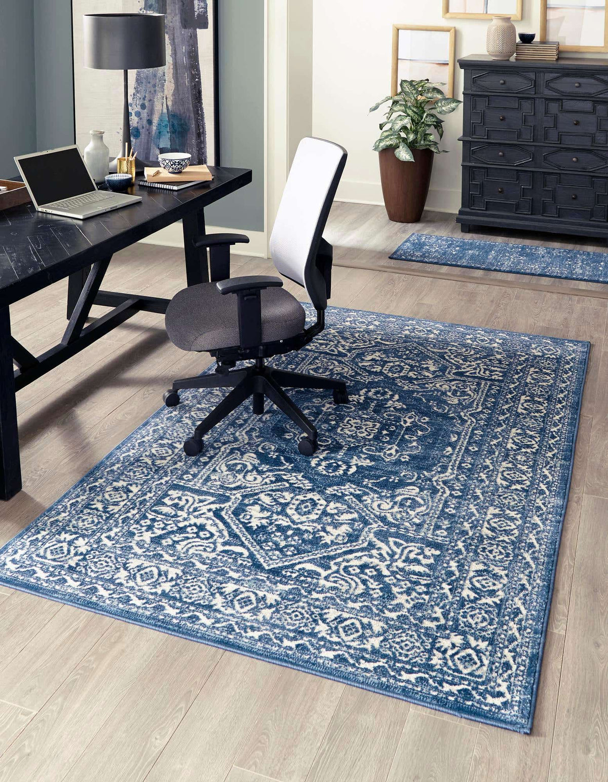 Rechteck Teppich Boston in Blau von Hadorn™ - Lifestyle Image