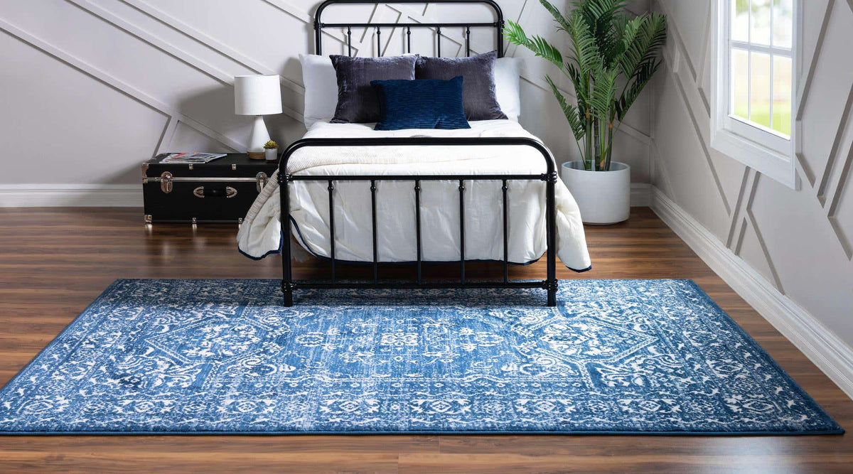 Rechteck Teppich Boston in Blau von Hadorn™ - Lifestyle Image