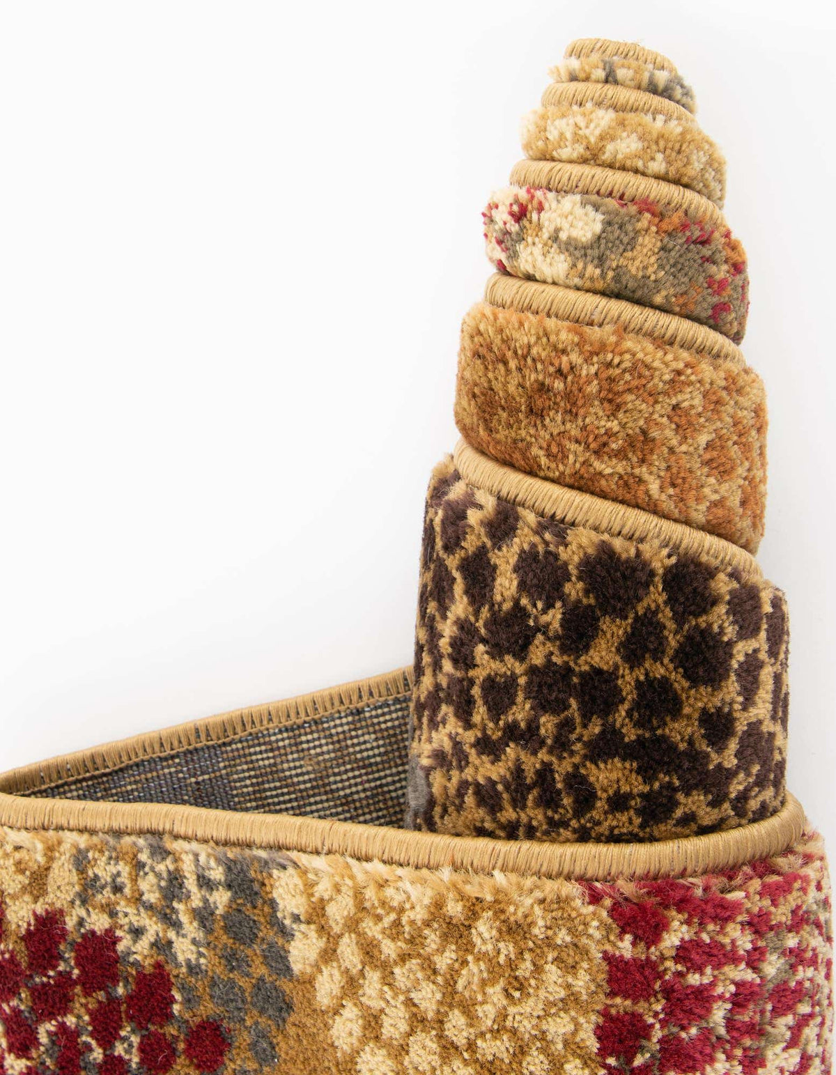 Quadratisch Teppich Coffee Shop in Beige von Hadorn™ - Lifestyle Image