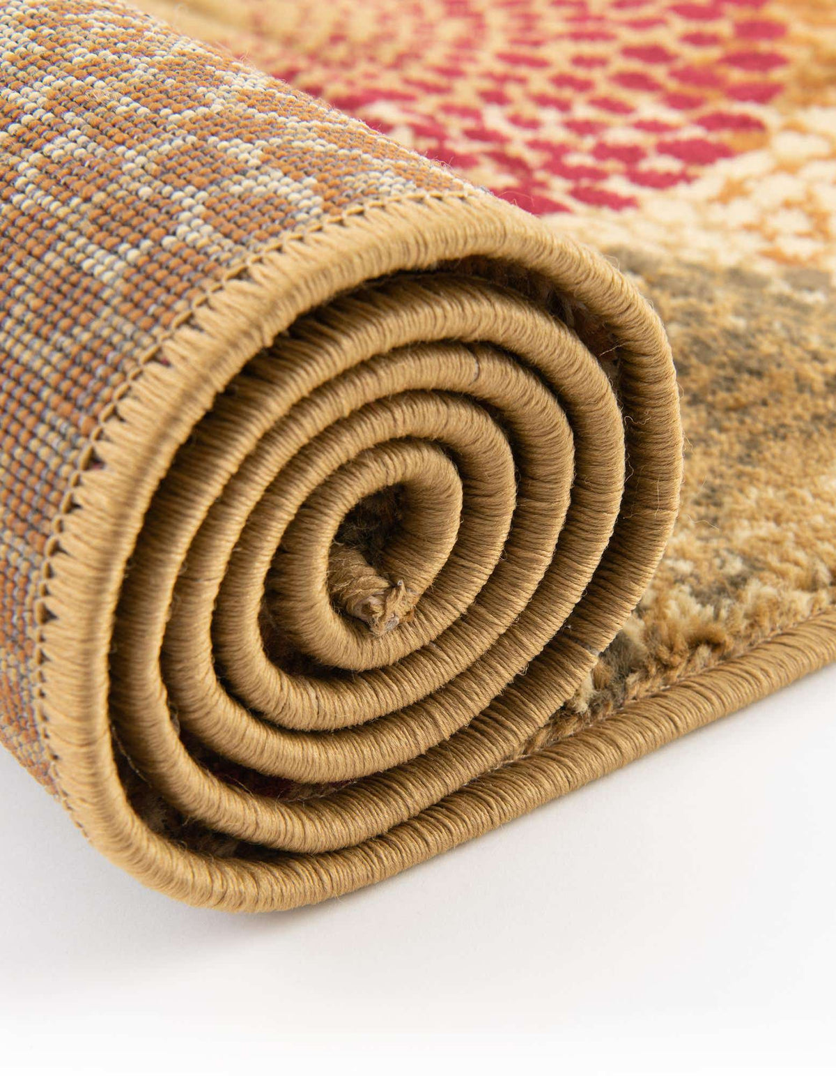 Quadratisch Teppich Coffee Shop in Beige von Hadorn™ - Lifestyle Image