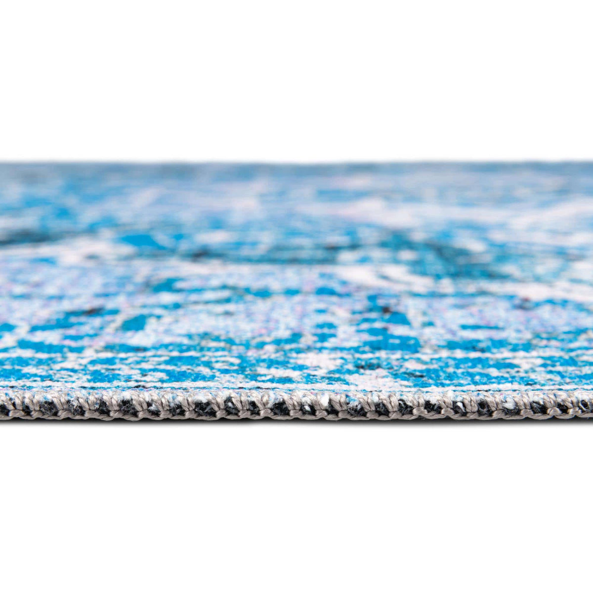 Rechteck Teppich Renaissance in Aqua Blau von Hadorn™ - Lifestyle Image