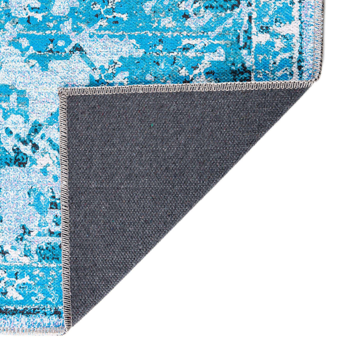 Rechteck Teppich Renaissance in Aqua Blau von Hadorn™ - Lifestyle Image