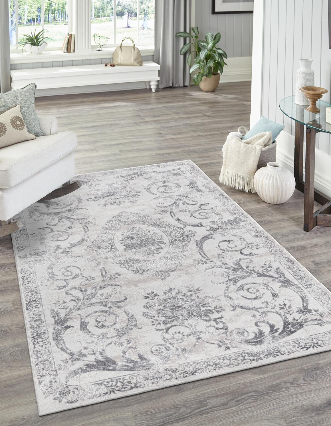 Rechteck Teppich Finsbury in Grau von Hadorn™ - Lifestyle Image