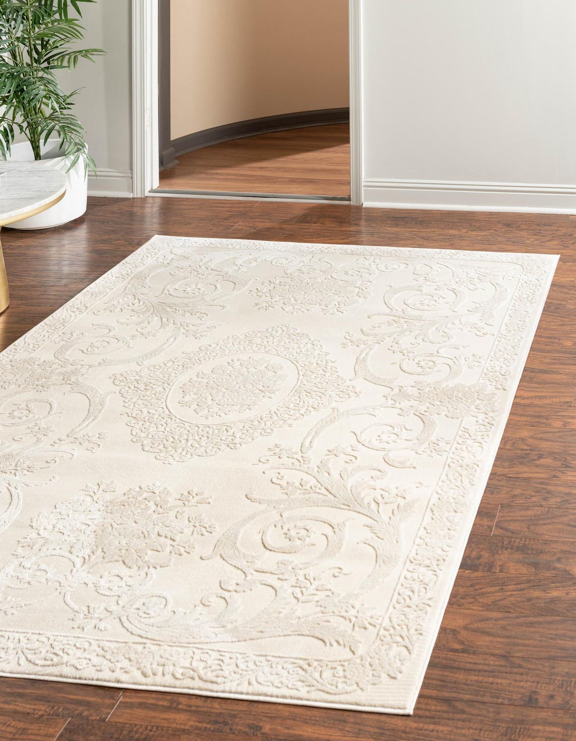 Rechteck Teppich Finsbury in Elfenbein von Hadorn™ - Lifestyle Image