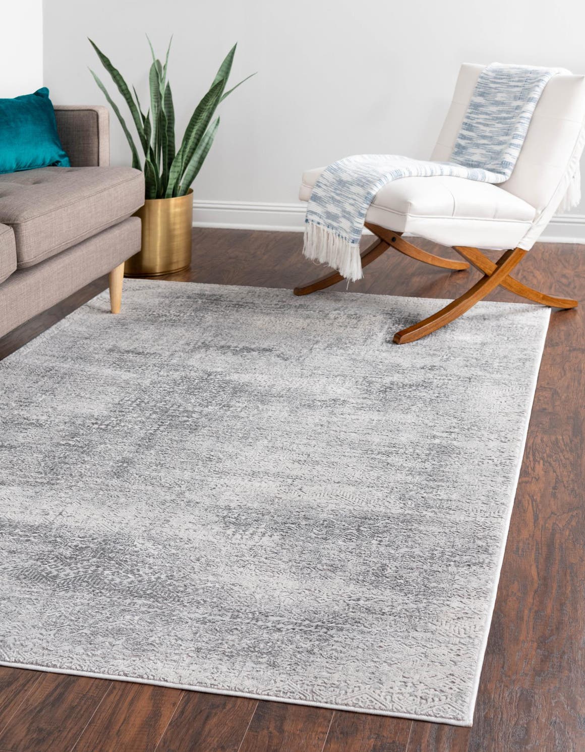 Rechteck Teppich Finsbury in Grau von Hadorn™ - Lifestyle Image