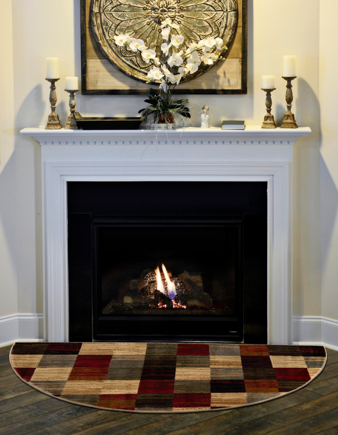 Halbkreis Teppich Coffee Shop in Mehrfarbig von Hadorn™ - Lifestyle Image