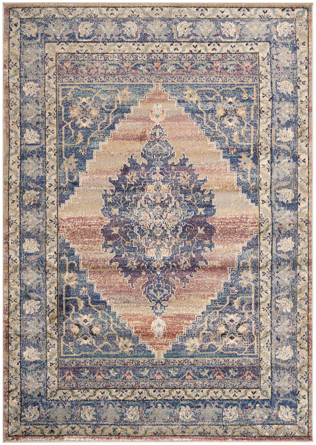 Rechteck Teppich Hadorn Limited Edition in Blau von Hadorn™ - Lifestyle Image